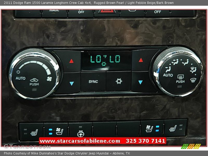 Rugged Brown Pearl / Light Pebble Beige/Bark Brown 2011 Dodge Ram 1500 Laramie Longhorn Crew Cab 4x4