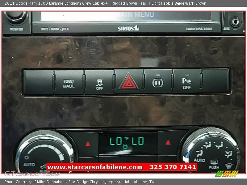 Rugged Brown Pearl / Light Pebble Beige/Bark Brown 2011 Dodge Ram 1500 Laramie Longhorn Crew Cab 4x4