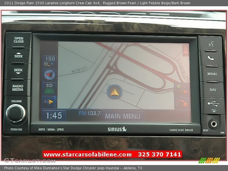 Rugged Brown Pearl / Light Pebble Beige/Bark Brown 2011 Dodge Ram 1500 Laramie Longhorn Crew Cab 4x4
