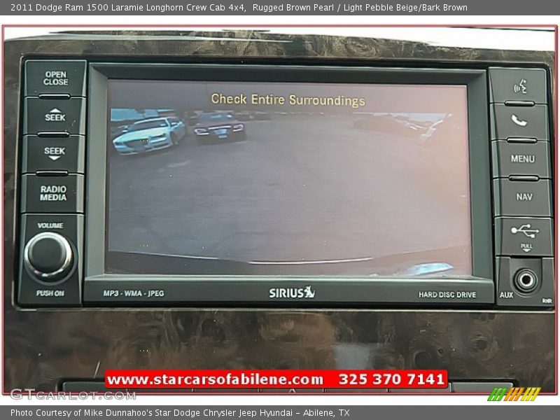 Rugged Brown Pearl / Light Pebble Beige/Bark Brown 2011 Dodge Ram 1500 Laramie Longhorn Crew Cab 4x4