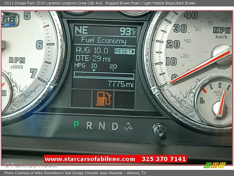 Rugged Brown Pearl / Light Pebble Beige/Bark Brown 2011 Dodge Ram 1500 Laramie Longhorn Crew Cab 4x4