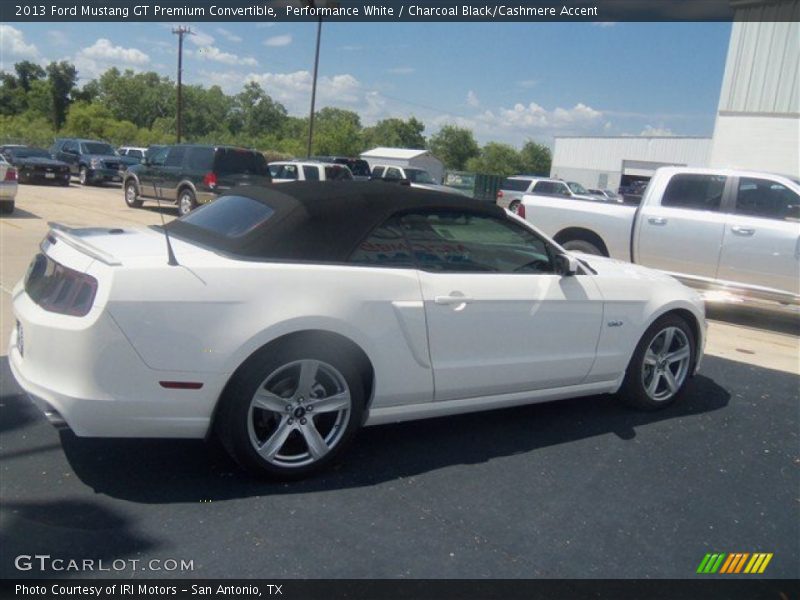 Performance White / Charcoal Black/Cashmere Accent 2013 Ford Mustang GT Premium Convertible