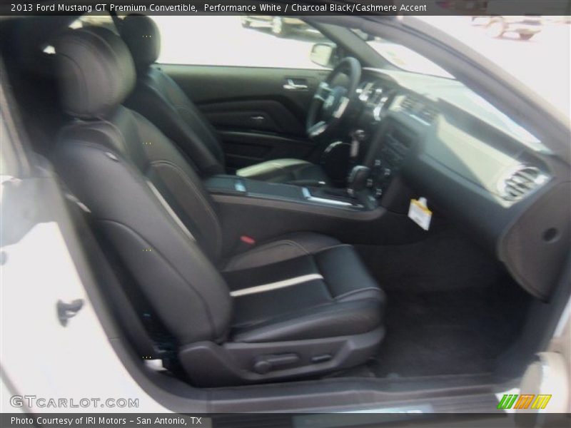 Performance White / Charcoal Black/Cashmere Accent 2013 Ford Mustang GT Premium Convertible