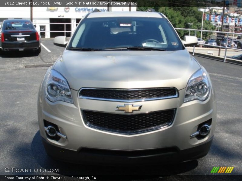 Gold Mist Metallic / Brownstone/Jet Black 2012 Chevrolet Equinox LT AWD