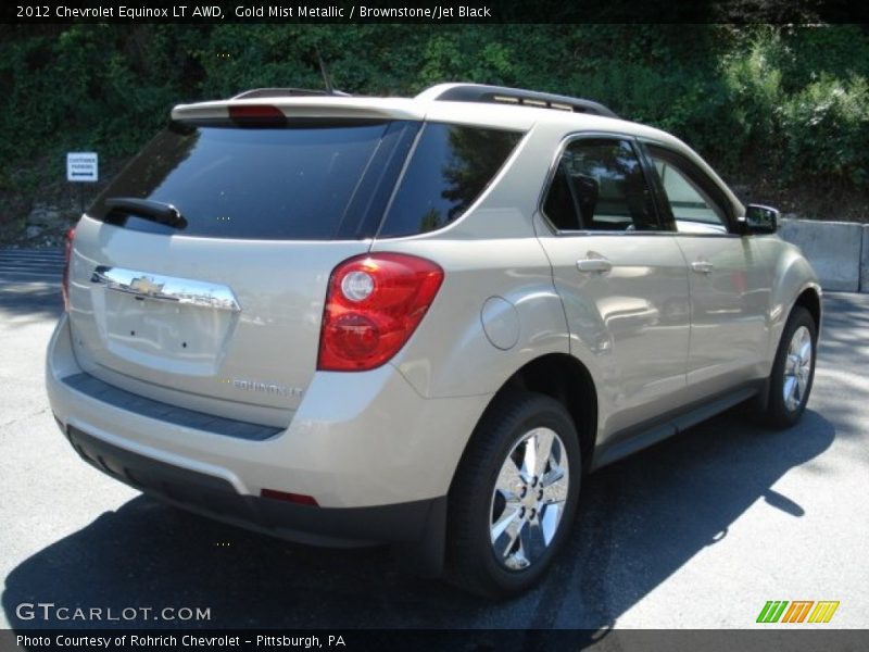 Gold Mist Metallic / Brownstone/Jet Black 2012 Chevrolet Equinox LT AWD