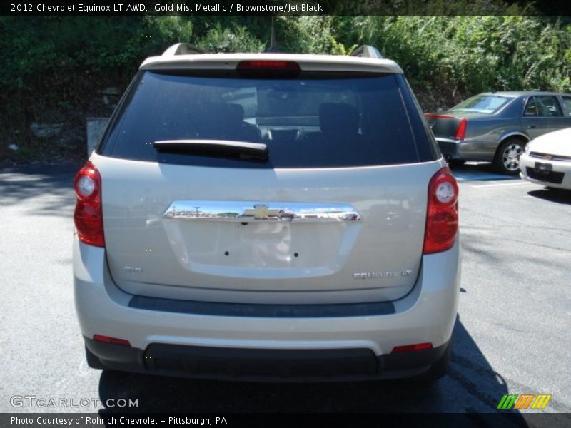 Gold Mist Metallic / Brownstone/Jet Black 2012 Chevrolet Equinox LT AWD
