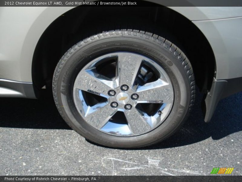 Gold Mist Metallic / Brownstone/Jet Black 2012 Chevrolet Equinox LT AWD