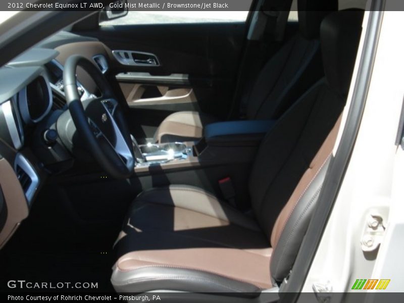 Gold Mist Metallic / Brownstone/Jet Black 2012 Chevrolet Equinox LT AWD