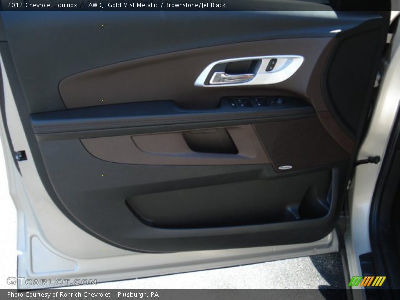 Gold Mist Metallic / Brownstone/Jet Black 2012 Chevrolet Equinox LT AWD