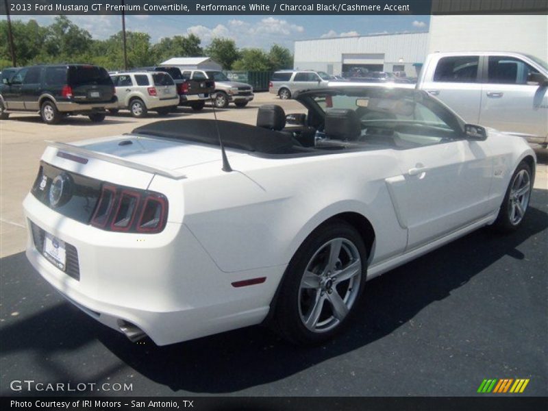 Performance White / Charcoal Black/Cashmere Accent 2013 Ford Mustang GT Premium Convertible