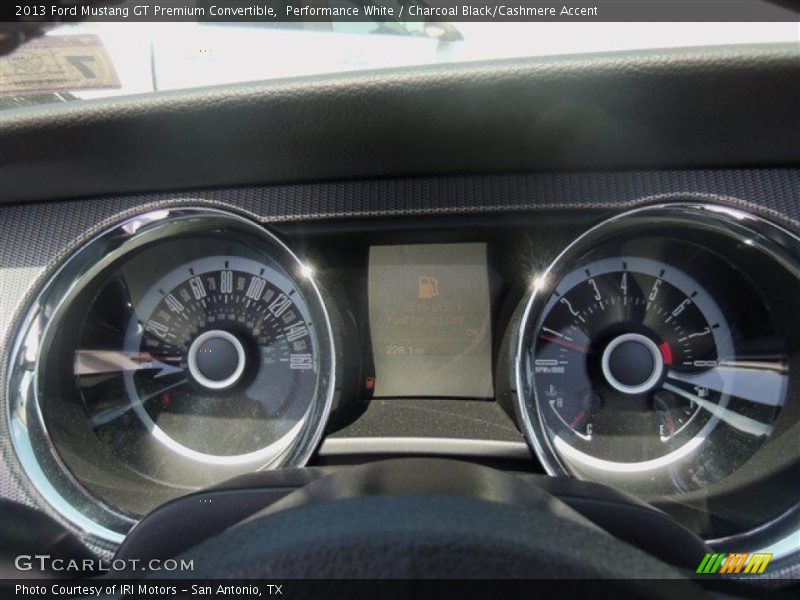 Performance White / Charcoal Black/Cashmere Accent 2013 Ford Mustang GT Premium Convertible