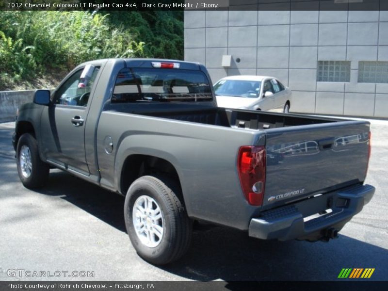 Dark Gray Metallic / Ebony 2012 Chevrolet Colorado LT Regular Cab 4x4