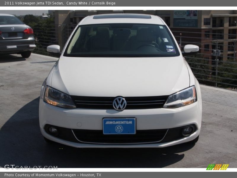 Candy White / Cornsilk Beige 2011 Volkswagen Jetta TDI Sedan