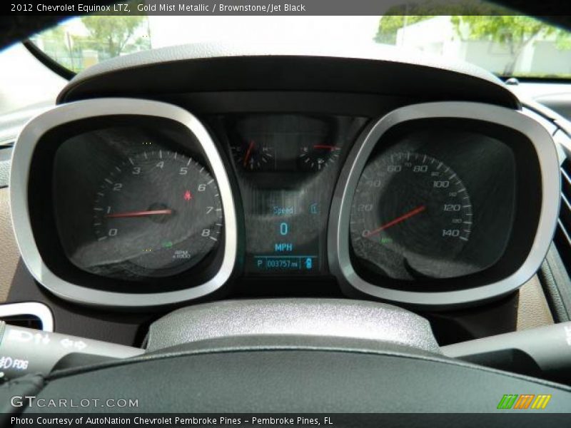 Gold Mist Metallic / Brownstone/Jet Black 2012 Chevrolet Equinox LTZ