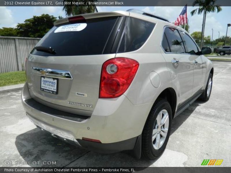 Gold Mist Metallic / Brownstone/Jet Black 2012 Chevrolet Equinox LTZ