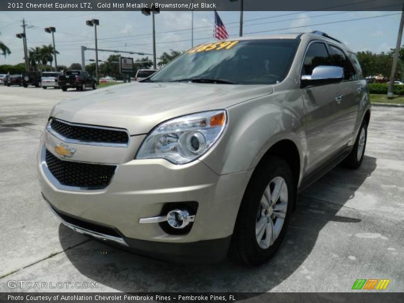 Gold Mist Metallic / Brownstone/Jet Black 2012 Chevrolet Equinox LTZ
