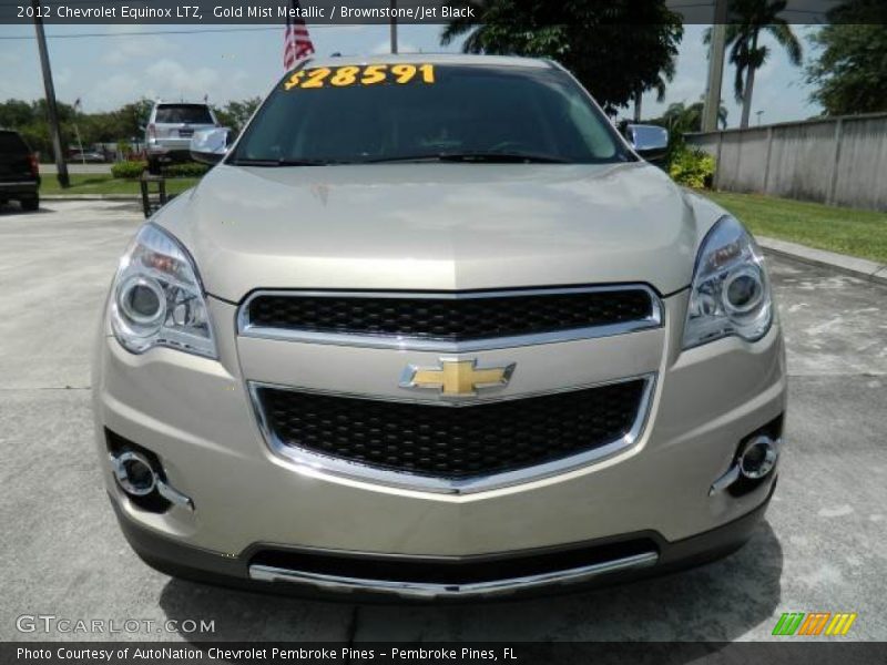 Gold Mist Metallic / Brownstone/Jet Black 2012 Chevrolet Equinox LTZ