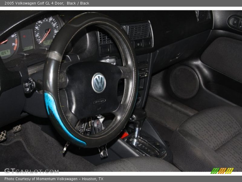 Black / Black 2005 Volkswagen Golf GL 4 Door