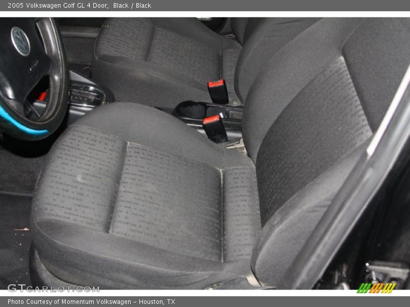 Black / Black 2005 Volkswagen Golf GL 4 Door