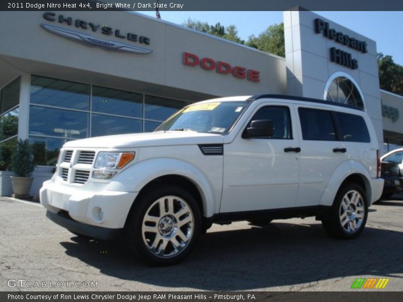 Bright White / Dark Slate Gray 2011 Dodge Nitro Heat 4x4