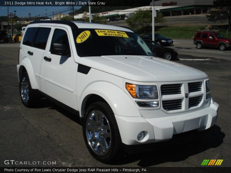 Bright White / Dark Slate Gray 2011 Dodge Nitro Heat 4x4