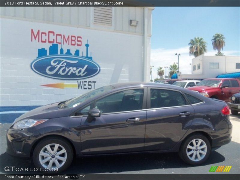 Violet Gray / Charcoal Black/Light Stone 2013 Ford Fiesta SE Sedan