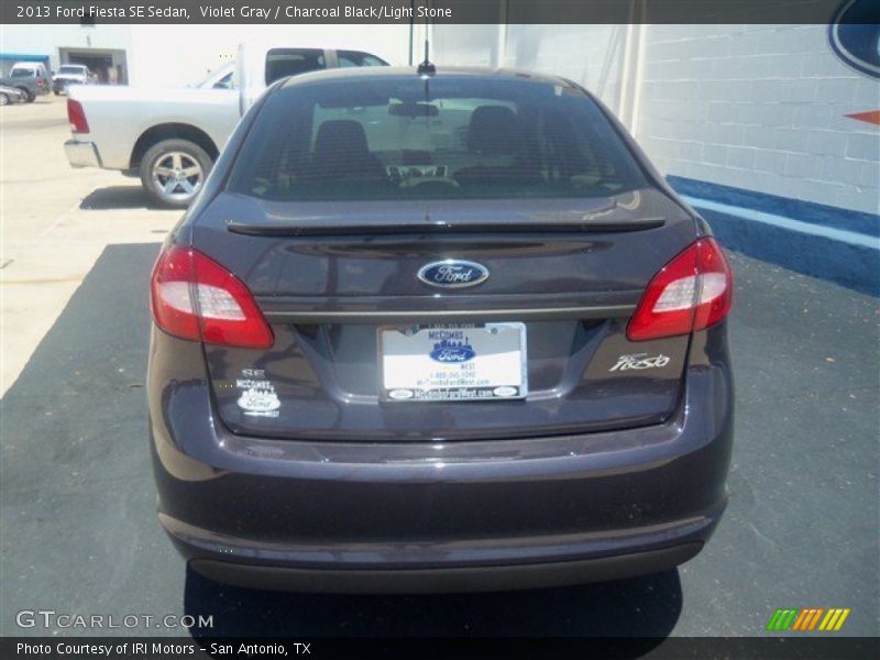 Violet Gray / Charcoal Black/Light Stone 2013 Ford Fiesta SE Sedan