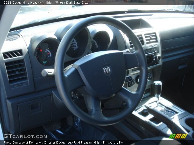 Bright White / Dark Slate Gray 2011 Dodge Nitro Heat 4x4