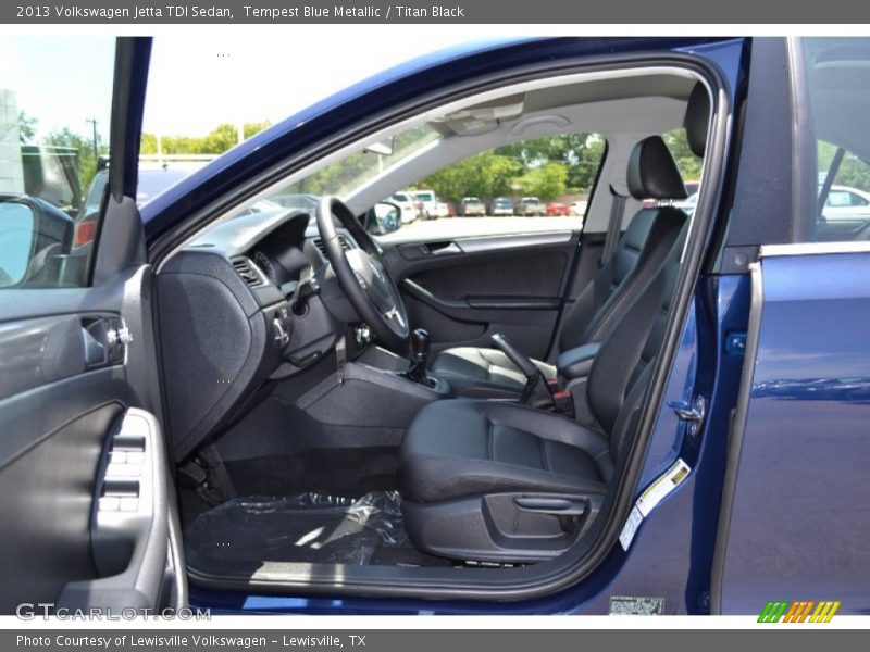 Tempest Blue Metallic / Titan Black 2013 Volkswagen Jetta TDI Sedan