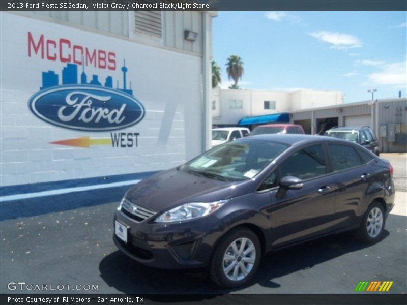 Violet Gray / Charcoal Black/Light Stone 2013 Ford Fiesta SE Sedan