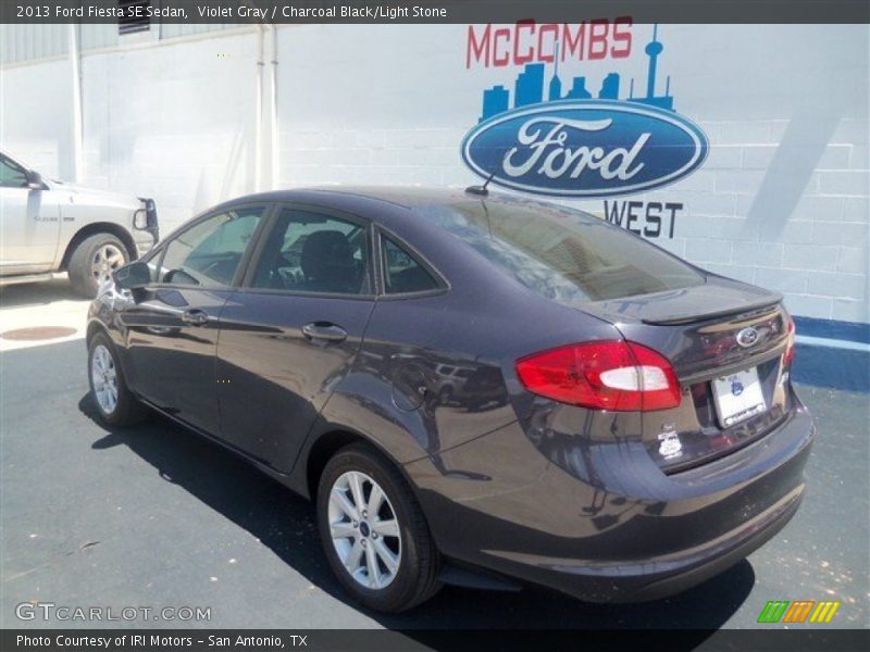 Violet Gray / Charcoal Black/Light Stone 2013 Ford Fiesta SE Sedan