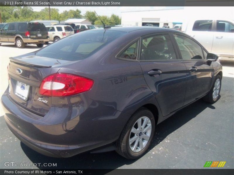 Violet Gray / Charcoal Black/Light Stone 2013 Ford Fiesta SE Sedan