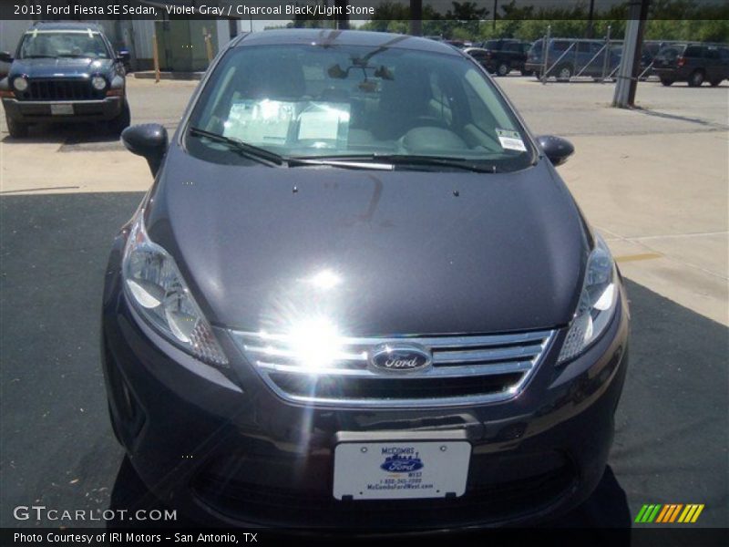 Violet Gray / Charcoal Black/Light Stone 2013 Ford Fiesta SE Sedan