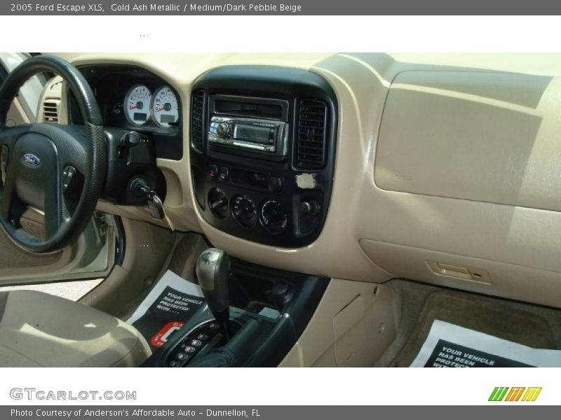 Gold Ash Metallic / Medium/Dark Pebble Beige 2005 Ford Escape XLS