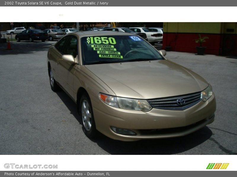 Gold Dust Metallic / Ivory 2002 Toyota Solara SE V6 Coupe
