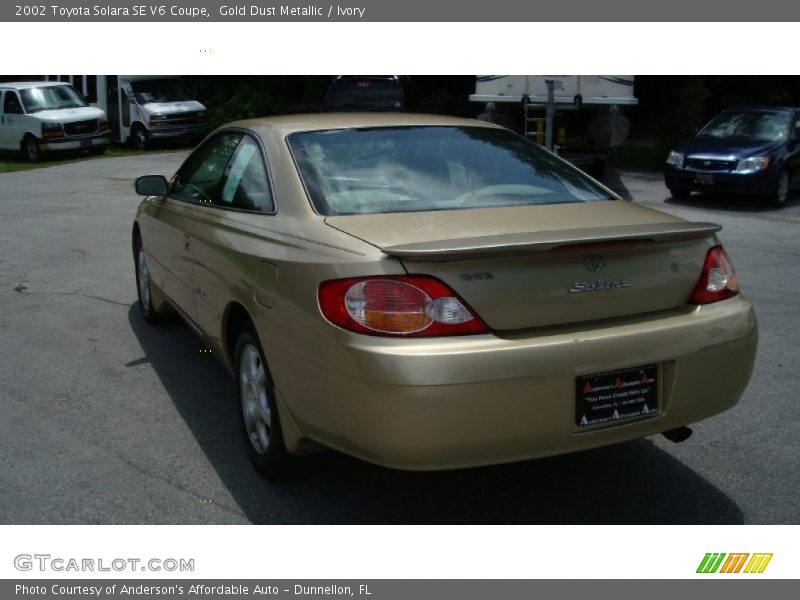 Gold Dust Metallic / Ivory 2002 Toyota Solara SE V6 Coupe
