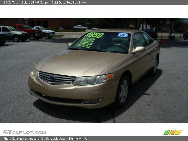 Gold Dust Metallic / Ivory 2002 Toyota Solara SE V6 Coupe