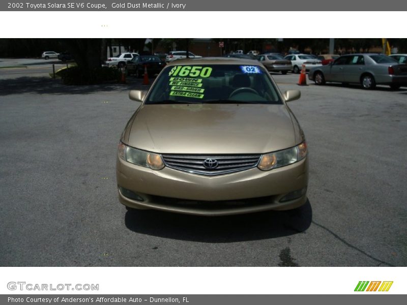 Gold Dust Metallic / Ivory 2002 Toyota Solara SE V6 Coupe