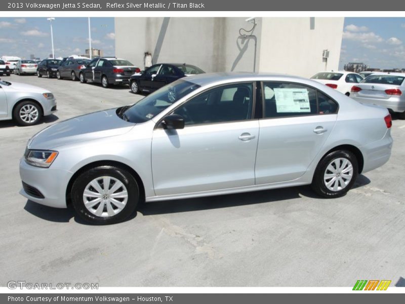 Reflex Silver Metallic / Titan Black 2013 Volkswagen Jetta S Sedan