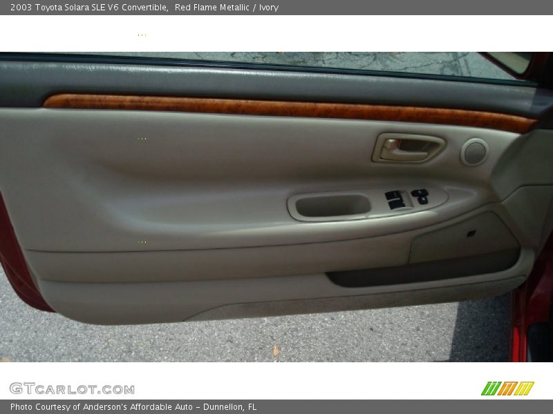Red Flame Metallic / Ivory 2003 Toyota Solara SLE V6 Convertible
