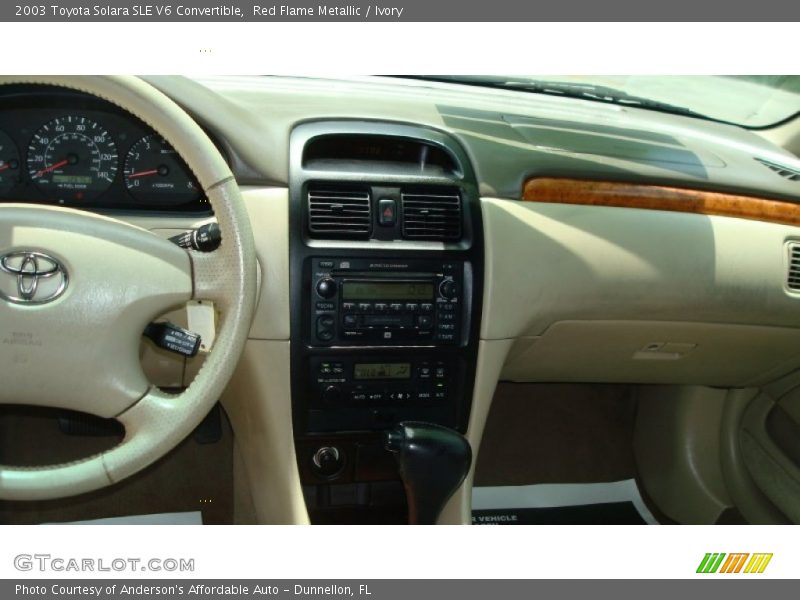 Red Flame Metallic / Ivory 2003 Toyota Solara SLE V6 Convertible