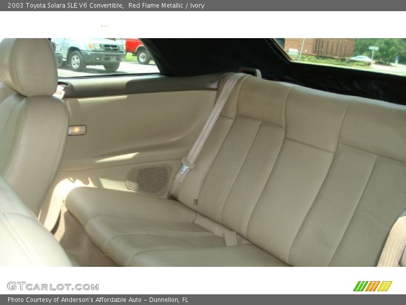 Red Flame Metallic / Ivory 2003 Toyota Solara SLE V6 Convertible