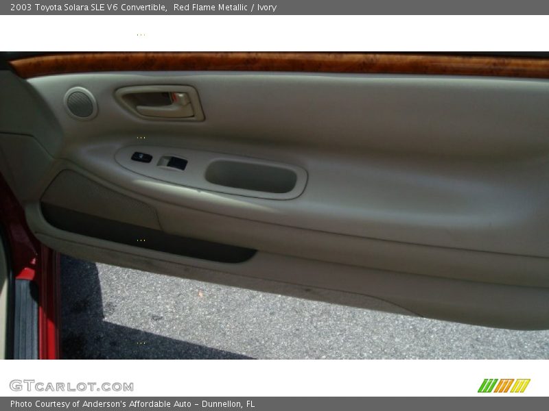 Red Flame Metallic / Ivory 2003 Toyota Solara SLE V6 Convertible