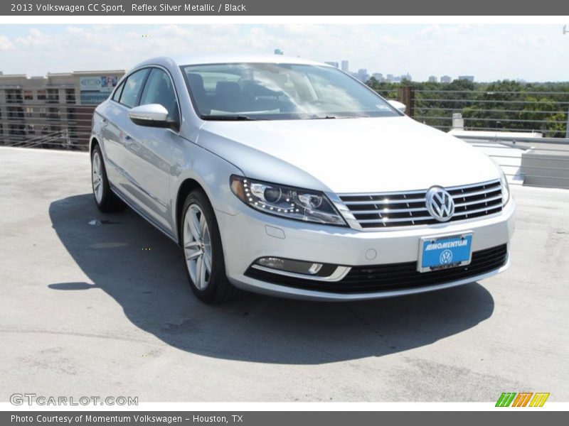 Reflex Silver Metallic / Black 2013 Volkswagen CC Sport