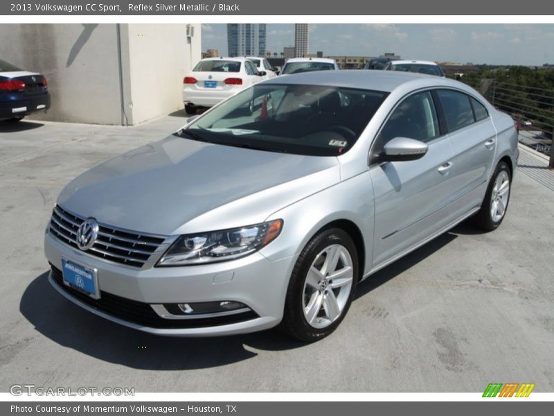 Reflex Silver Metallic / Black 2013 Volkswagen CC Sport