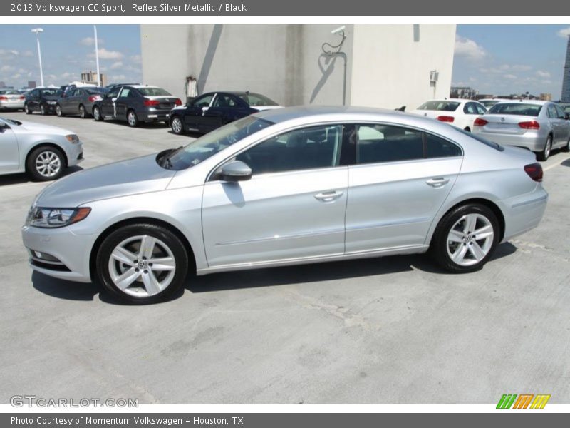 Reflex Silver Metallic / Black 2013 Volkswagen CC Sport