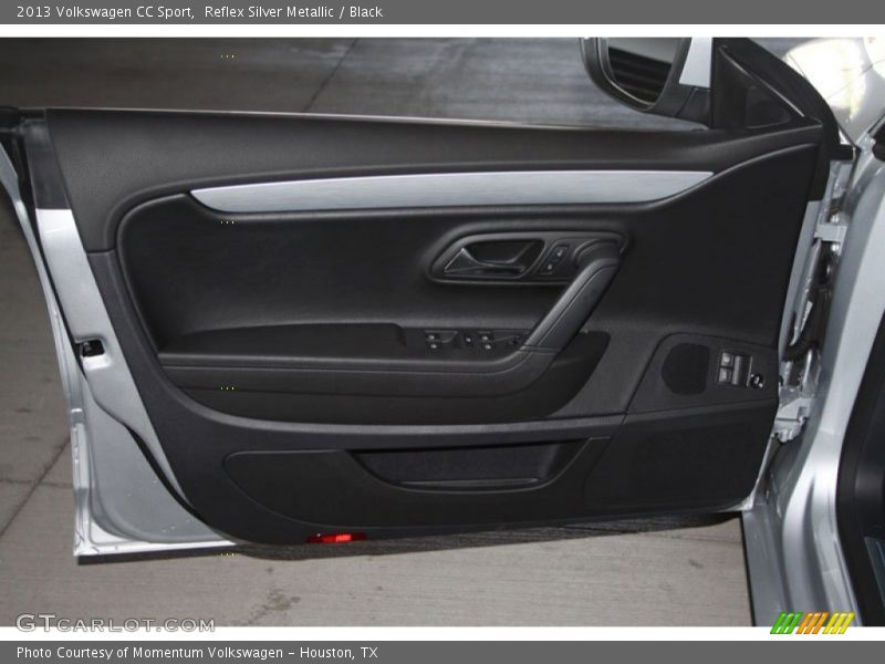 Reflex Silver Metallic / Black 2013 Volkswagen CC Sport