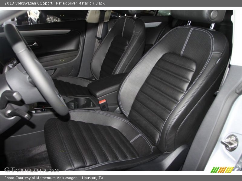 Reflex Silver Metallic / Black 2013 Volkswagen CC Sport