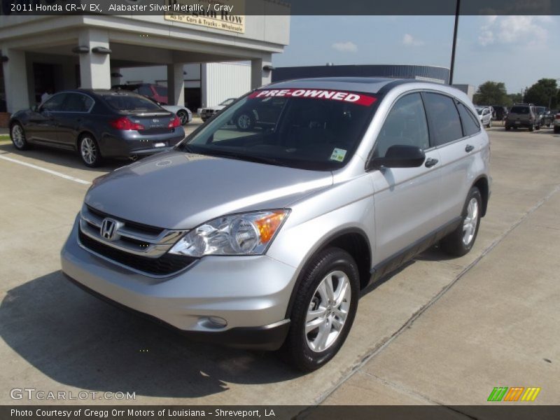 Alabaster Silver Metallic / Gray 2011 Honda CR-V EX