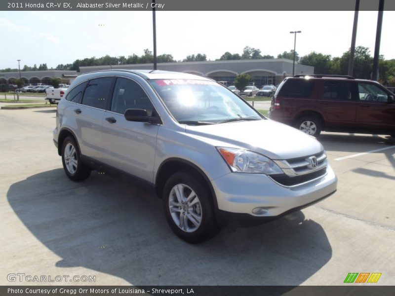 Alabaster Silver Metallic / Gray 2011 Honda CR-V EX